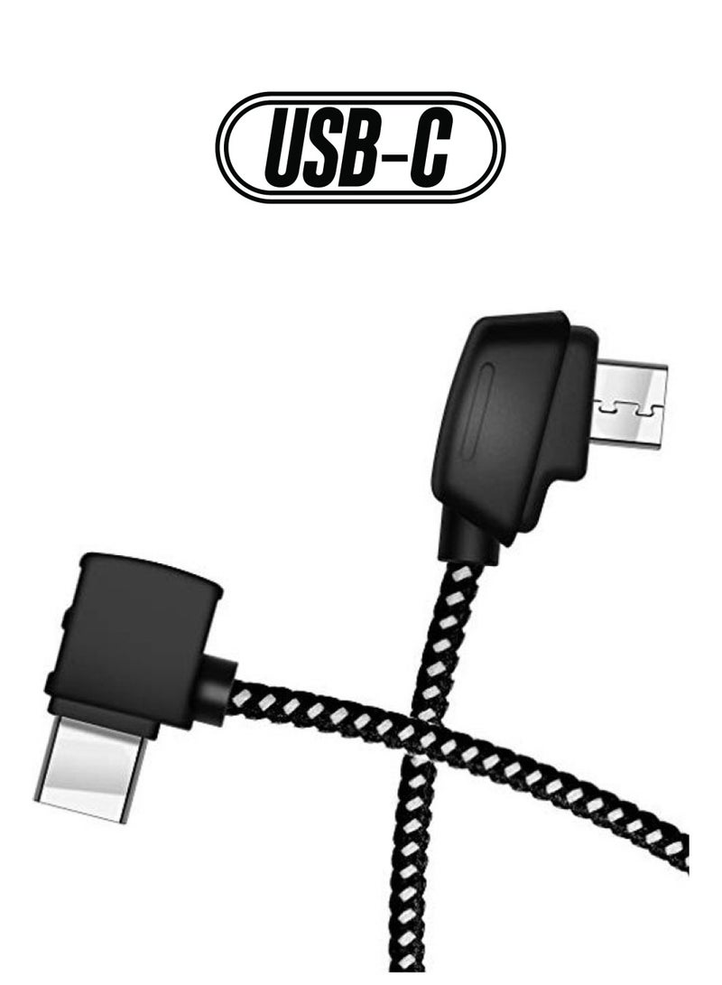 Hanatora Micro AB to USB C Remote Controller Cable Black - Image 1