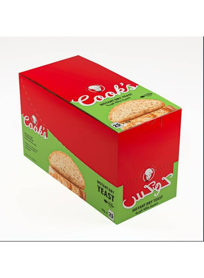 Cook's Dried Yeast 10grams Pack of 25  - Image 1