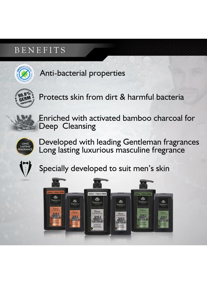 Yardley Gentleman Urbane  Body Wash 180ml - Image 4