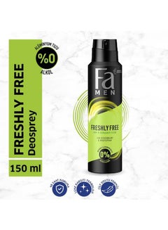 Fa Mint And Bergamot Scent Freshly Free Deodorant Body Spray 150ml  - Image 2