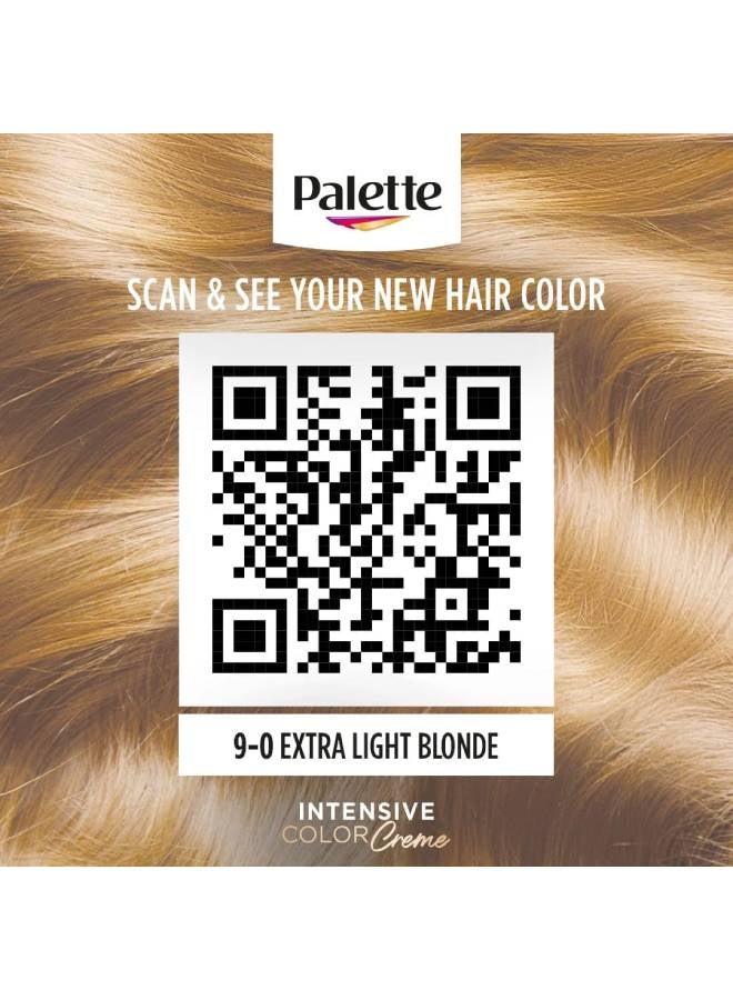 Palette Intensive Color Cream Long lasting Permanent Hair 9-0, Extra Light Blonde 50ml , 50ml , & 10ml - Image 4