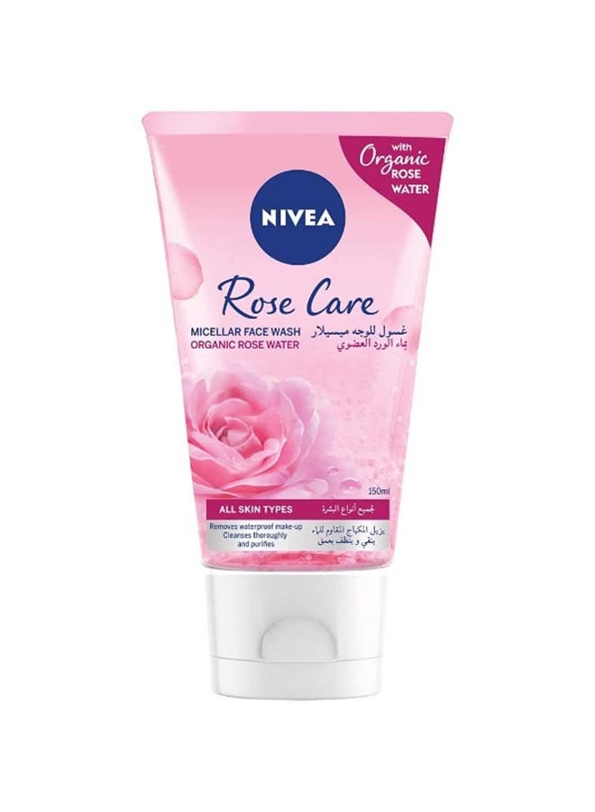 Nivea Micellar Hydrates Rose Water Face Wash Pink/White