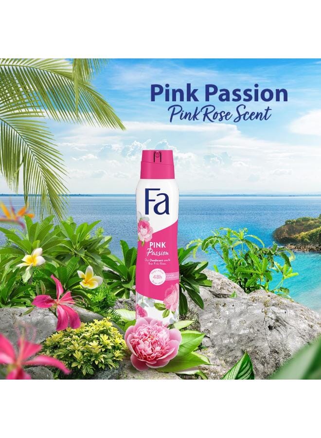 Fa Passion Anti-Perspirant Deodorant Spray Pink 150ml - Image 2
