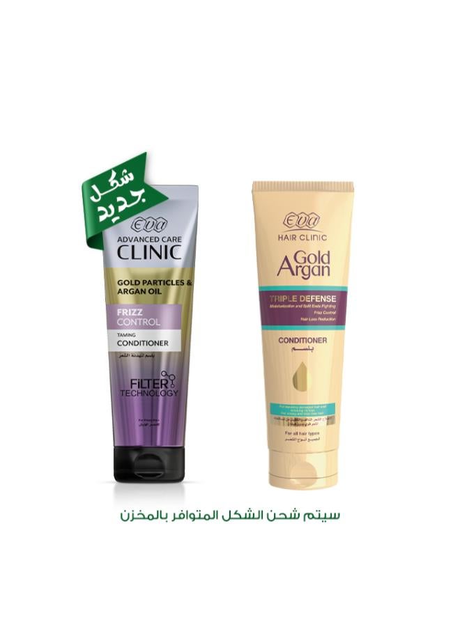 Eva Hair Clinic Gold Argan Conditioner With Gold And Argan Oil 1 Piece 230ml