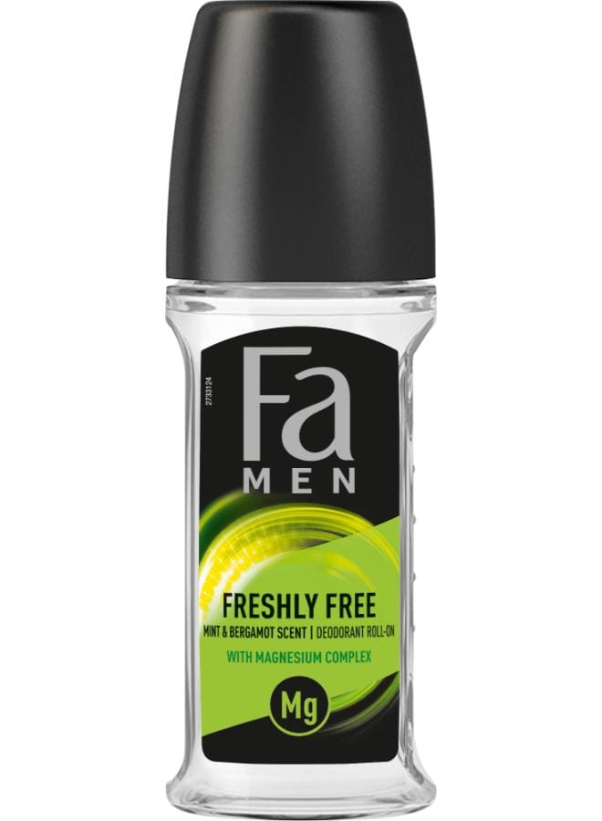 Fa Freshly Free Roll-On Deodorant With Mint And Bergamot Scent Multicolour 50ml - Image 1