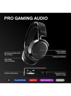 Arctis Pro Wireless Over-Ear Headset For PS4 With Audio Command Center PC - pnsku/N42729352A/45/_/1716117789/37f7f30e-adb0-4e5e-9178-198439093952