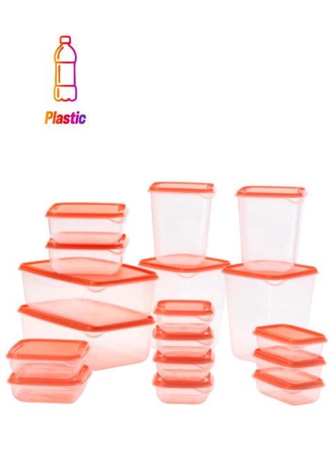 17-Piece Food Storage Container Multicolour