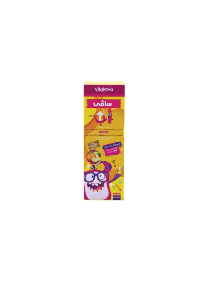 Sulinda Savvy Up – Omega 3 0.342 g with Collagen – Lemon & Orange Flavor – 150 ml - Image 1