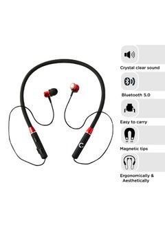 Noon East Beatloop In Ear Wireless Bluetooth Neckband - With BT 5.0 Earbuds Black/Red  - Image 5