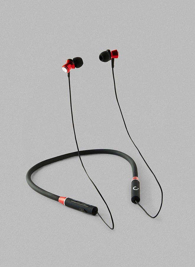 Noon East Beatloop In Ear Wireless Bluetooth Neckband - With BT 5.0 Earbuds Black/Red  - Image 3