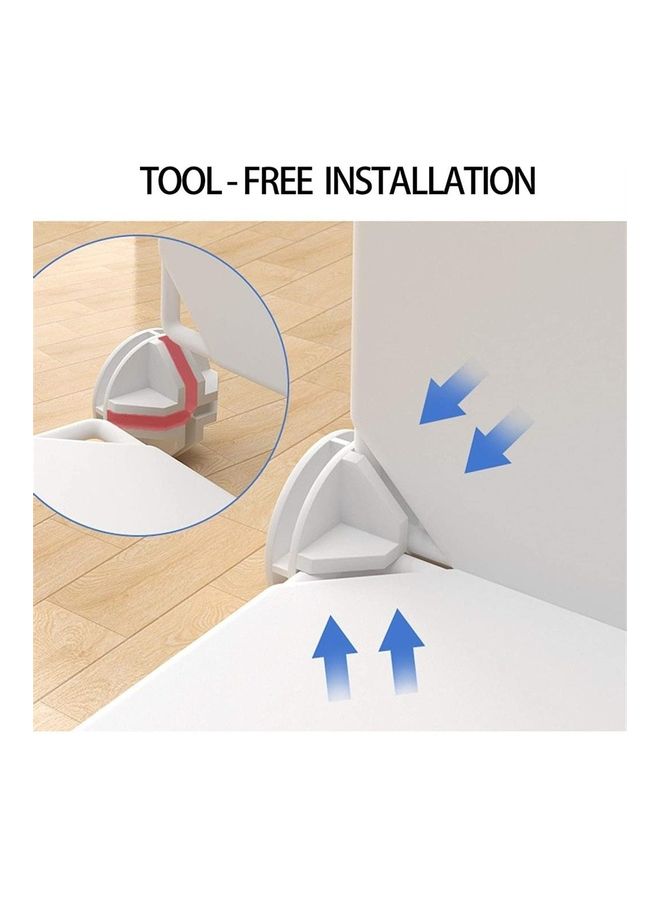 شو وو خزانة ملابس بلاستيكية محمولة مجموعة صغيرة للتخزين - Image 5