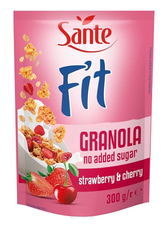 Sante Fit Granola Strawberry And Cherry 300grams 