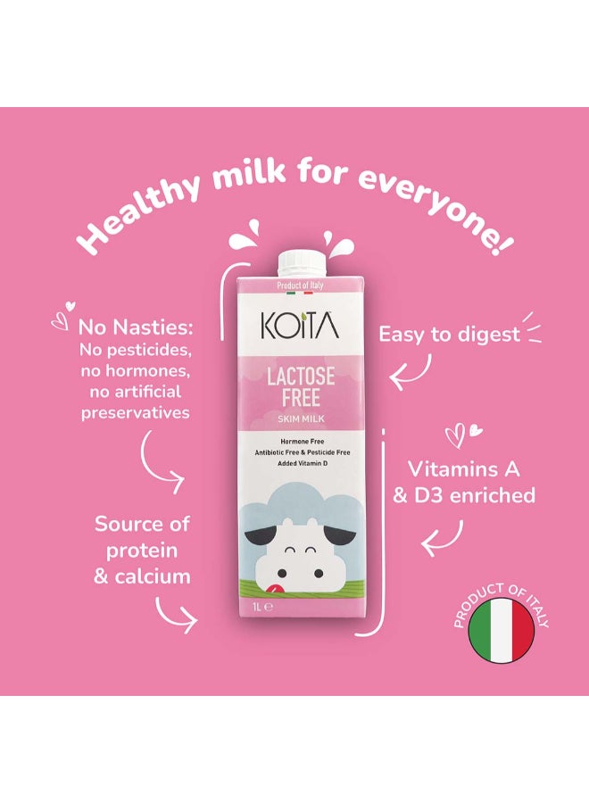 Koita Lactose Free Skim Milk Plain 1Liters  - Image 4