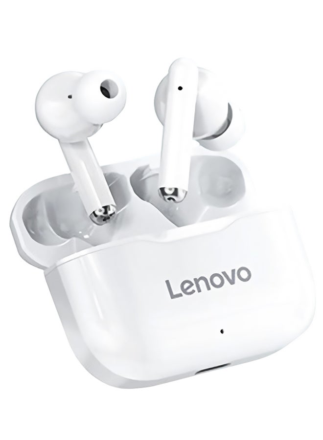 Lenovo Live Pods LP1 Wireless Earbuds Bluetooth V5.0 True TWS Headset Pure White - Image 1