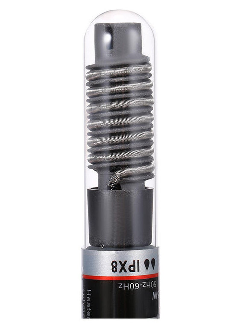 Mini Aquarium Fish Tank Water Heater Quartz Tube With Suction Cup Black 15 x 5.5cm - Image 1