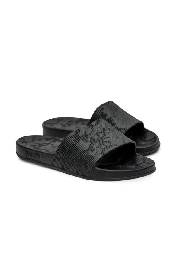 Onda Glasgow Slip On Slides Black  - Image 1