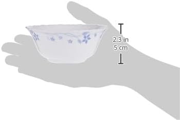 Borosil Larah Fluted Flora Opal Soup Bowl 5 Inch (12.5 cm), White, 1 PC white 12.5cm - Image 4