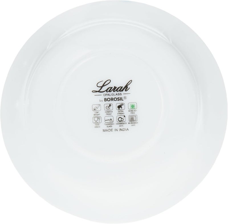 BOROSIL LARAH PLANO WHITE OPAL SOUP BOWL 5 INCH (12.5 CM) white 12.5cm - Image 3