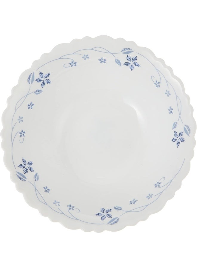 Borosil Larah Fluted Flora Opal Multipurpose Bowl 6.5 Inch white 16.5cm - Image 2