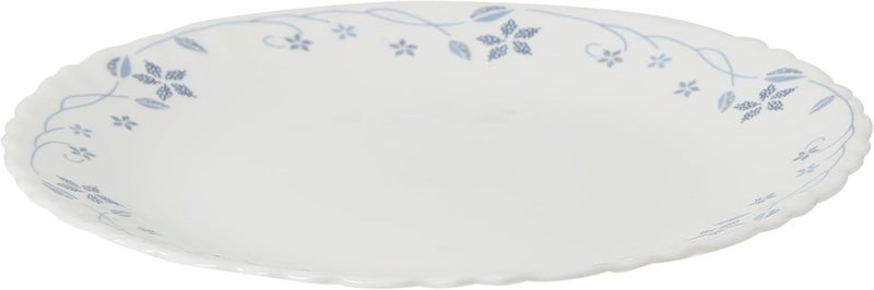 BOROSIL LARAH FLUTED FLORA OPAL SIDE PLATE white 19cm - Image 2