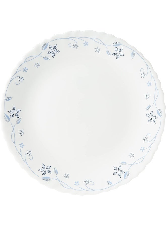 BOROSIL LARAH FLUTED FLORA OPAL SIDE PLATE white 19cm - Image 1