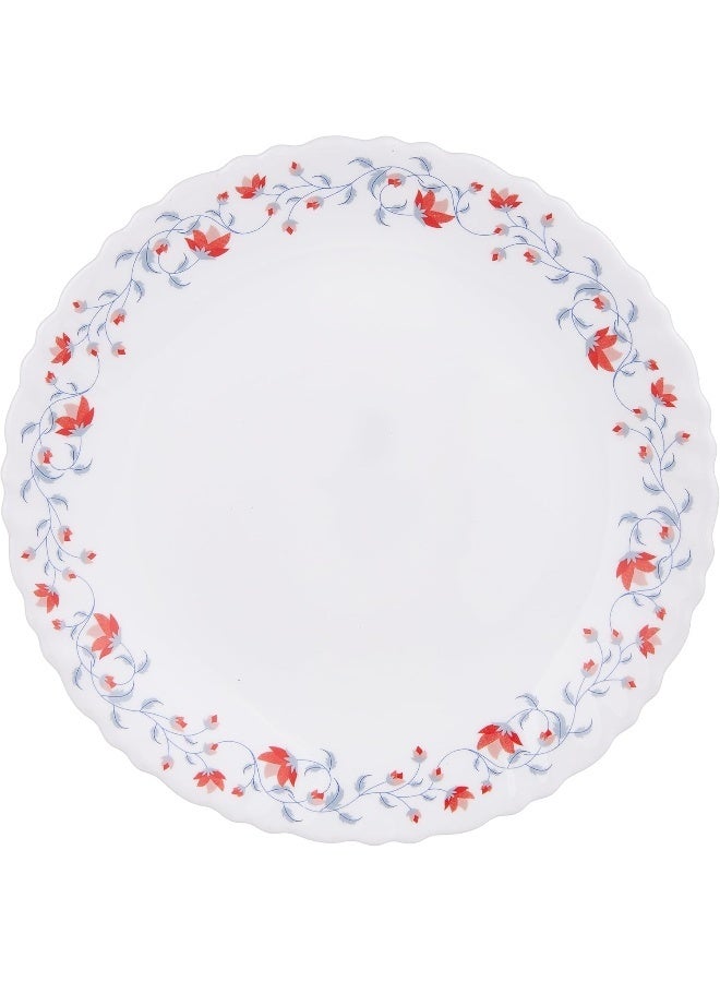 BOROSIL LARAH FLUTED PENTAS OPAL SIDE PLATE 7.5 INCH(19 CM), WHITE white 19cm - Image 2