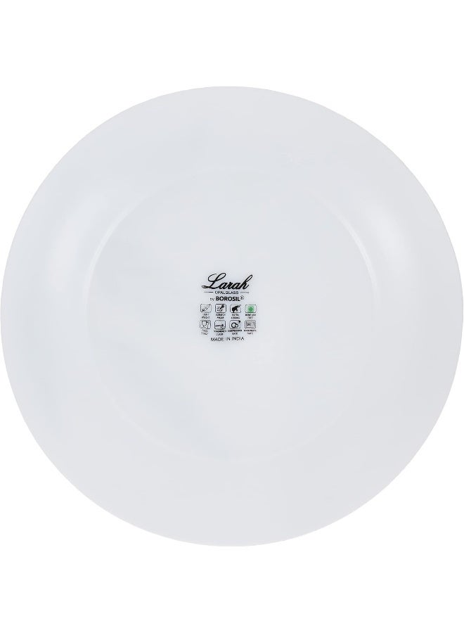 BOROSIL LARAH PLANO BREEZE OPAL SIDE PLATE 7.5INCH (19 CM), WHITE white 19cm - Image 3
