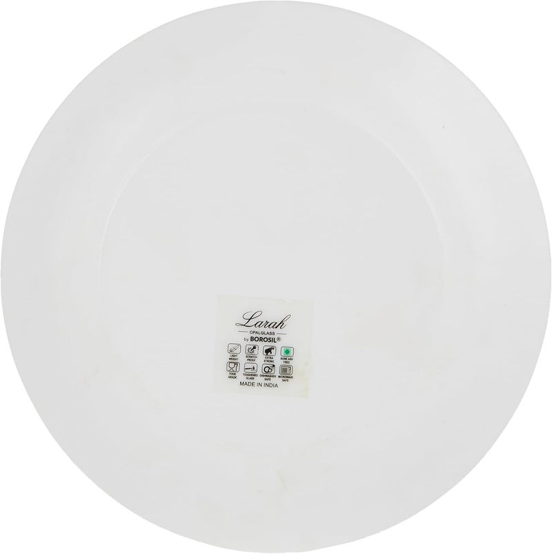 BOROSIL LARAH PLANO WHITE OPAL SIDE PLATE 7.5INCH (19 CM) white 19cm - Image 3