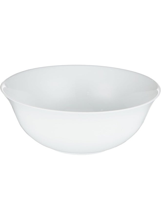 BOROSIL LARAH PLANO WHITE OPAL SERVING BOWL 8' (20 CM), WHITE, 8SRBPLPW, 1 PC white 20cm - Image 1