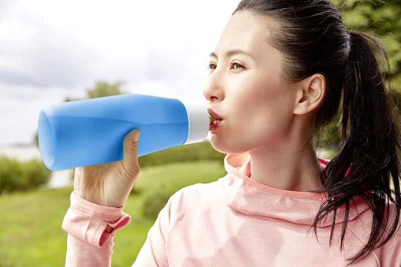 EMSA 0.6L Sports Squeeze Bottle â€“ Blue Blue 6.6x6.6x21cm - Image 3