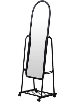 Durable Standing Mirror With Adjustable Stand And Wheels For Easy Movement For Makeup For The Bedroom For The Living Room Black/Clear 153*41cm - pnsku/N42935961A/45/_/1721897874/2bb691ed-110f-4baa-931b-4be48b14cd4f