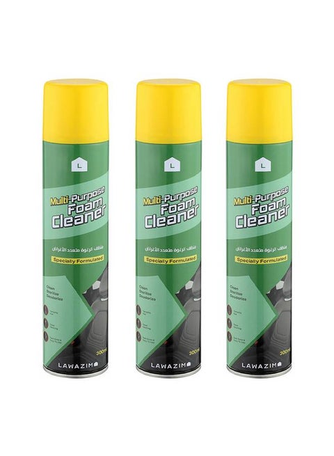 3-Piece Multi-Purpose Foam Cleaner Spray Set