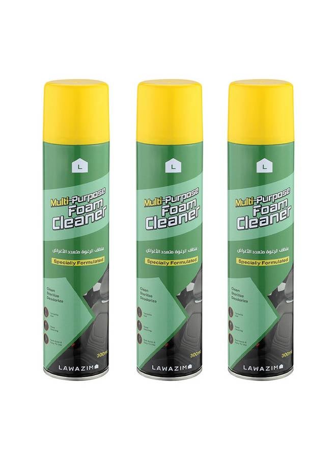 LAWAZIM - 3-Piece Multi-Purpose Foam Cleaner Spray Set - Image 1