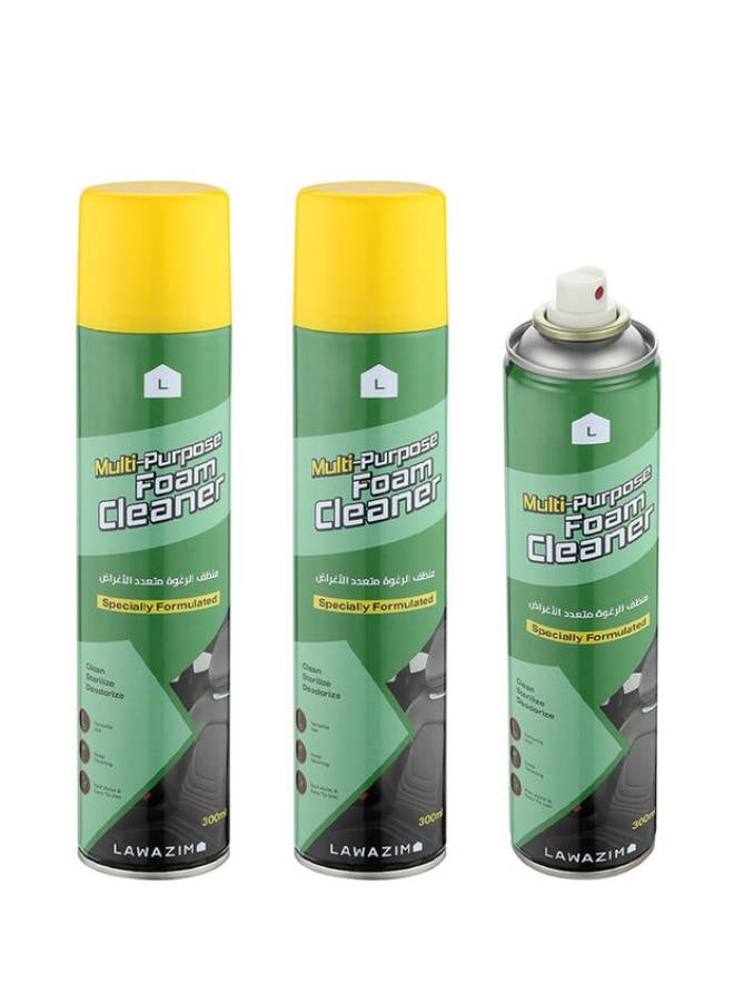 LAWAZIM - 3-Piece Multi-Purpose Foam Cleaner Spray Set - Image 1