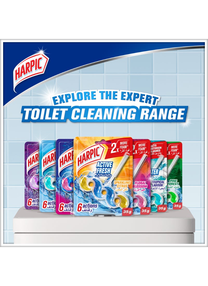 Active Fresh Toilet Block Marine Splash Pack Of 3 Multicolour 35grams