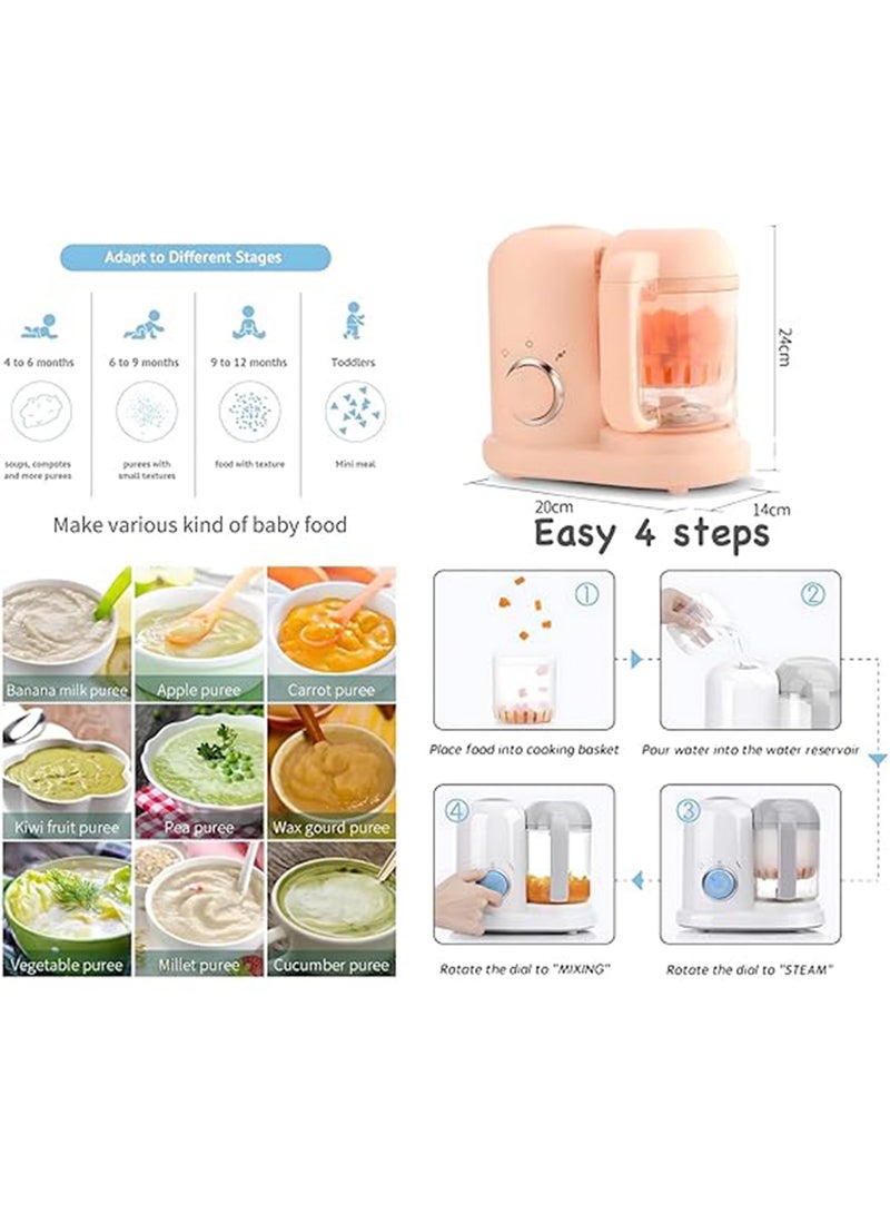 Generic - Baby Food Maker - Electric Steamer and Blender, Mini Food Grinder For Cooking and Mixing Supplements, Green - Image 1