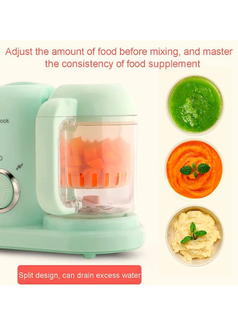 Baby Food Maker - Electric Steamer and Blender, Mini Food Grinder For Cooking and Mixing Supplements, Green - Image 3