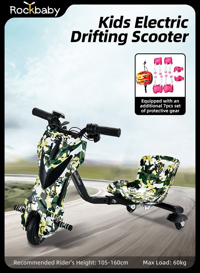 Rockbaby Mini 36V High-Power 360°Children/Adult Electric Drifting Scooter-Adjustable With Bluetooth And Protective Gear 57x44x21cm 57x44x21cm  - Image 2