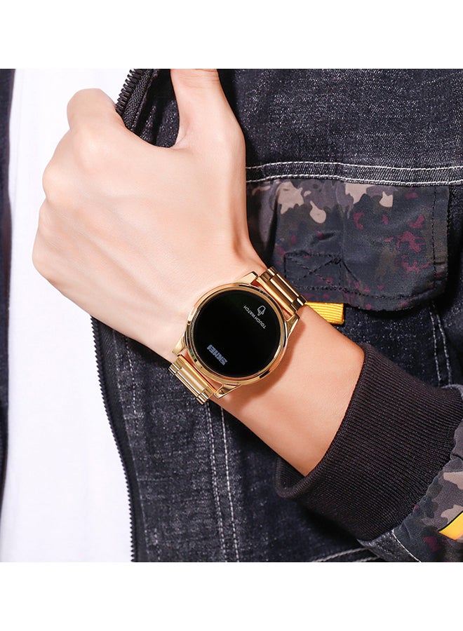 سكمي ساعة رقمية ضد الماء حتى عمق 30 متراً مزودة بسوار من الستانلس ستيل وشاشة LED طراز 1684 للرجال - Image 4