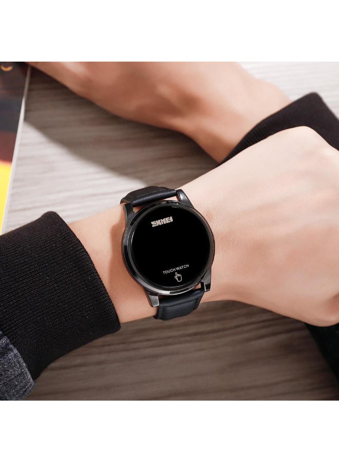 SKMEI Men's 1684 Led Touch 30m Digital Metal Stainless Steel Watch - Image 3