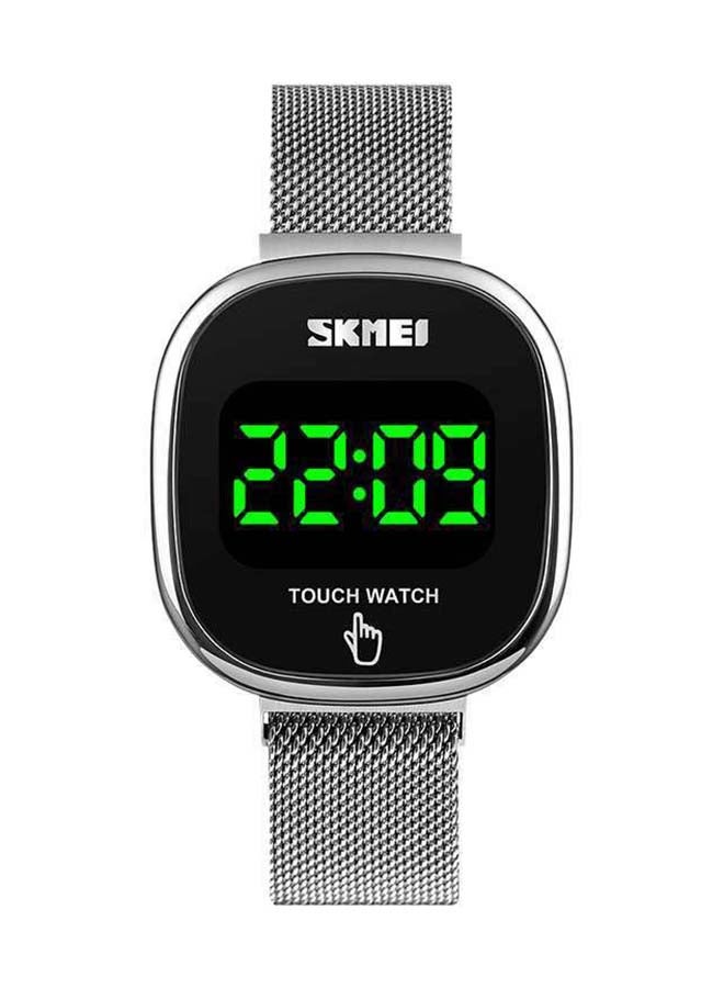 سكمي ساعة يد رياضية رقمية مقاومة للماء بشاشة مربعة وإضاءة LED خلفية طراز 1589 للرجال - Image 3