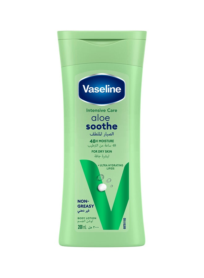 Vaseline Intensive Care Body Lotion For Dry Skin Aloe Soothe 200ml  - Image 1