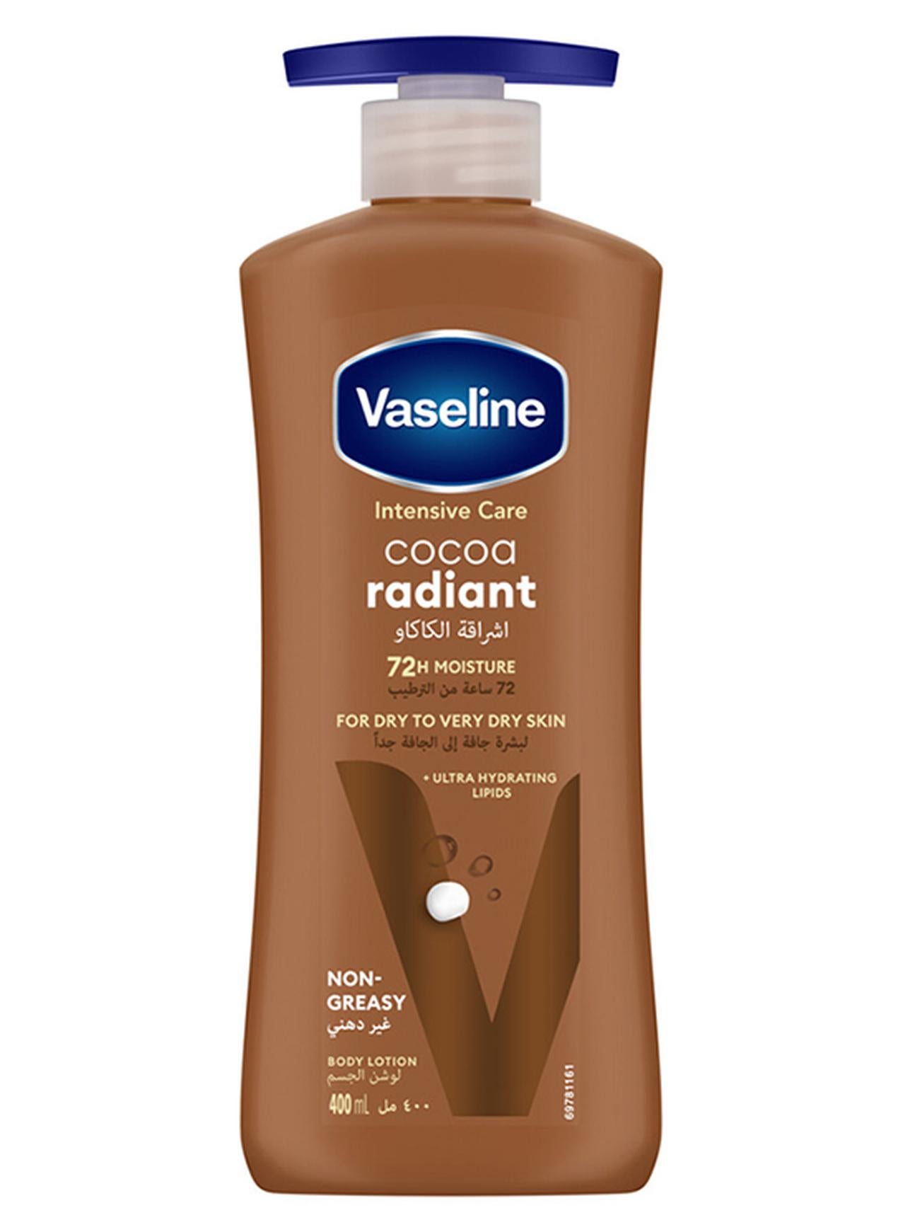 Vaseline Intensive Care Body Lotion For Dry To Very Dry Skin Cocoa Radiant 400ml