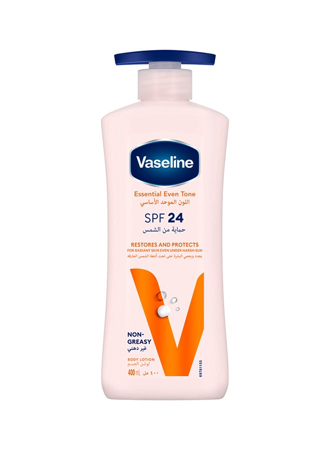 Vaseline Essential Even Tone Body Lotion  Spf 24 400ml  - Image 1