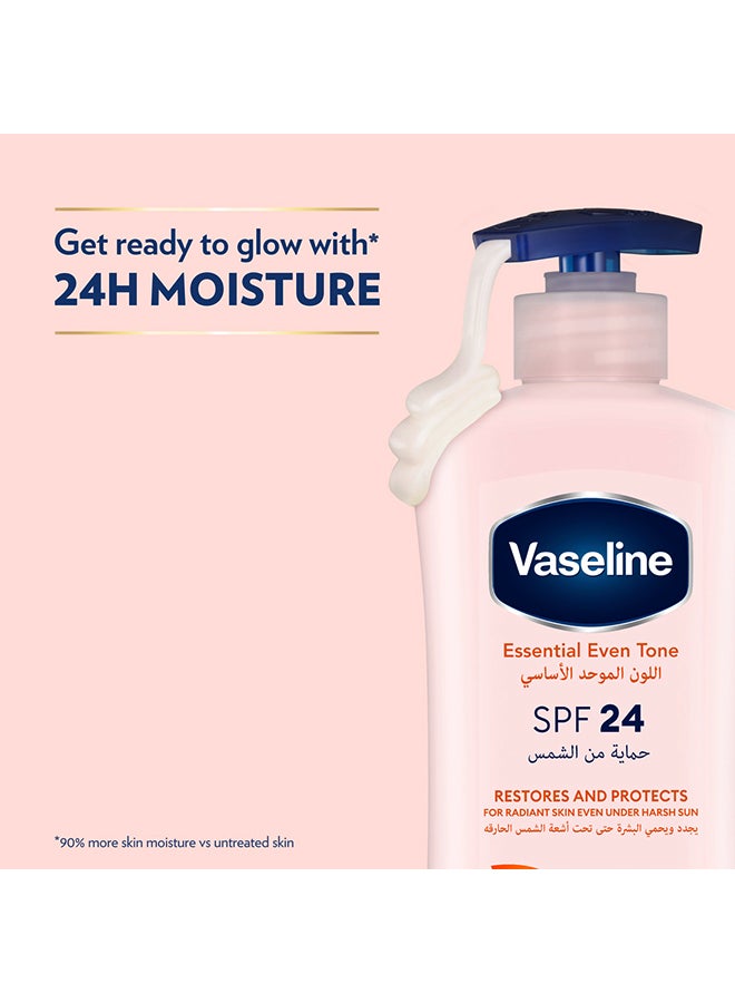 Vaseline Essential Even Tone Body Lotion  Spf 24 400ml  - Image 5