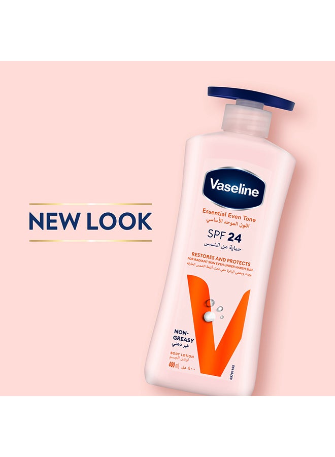 Vaseline Essential Even Tone Body Lotion  Spf 24 400ml  - Image 4
