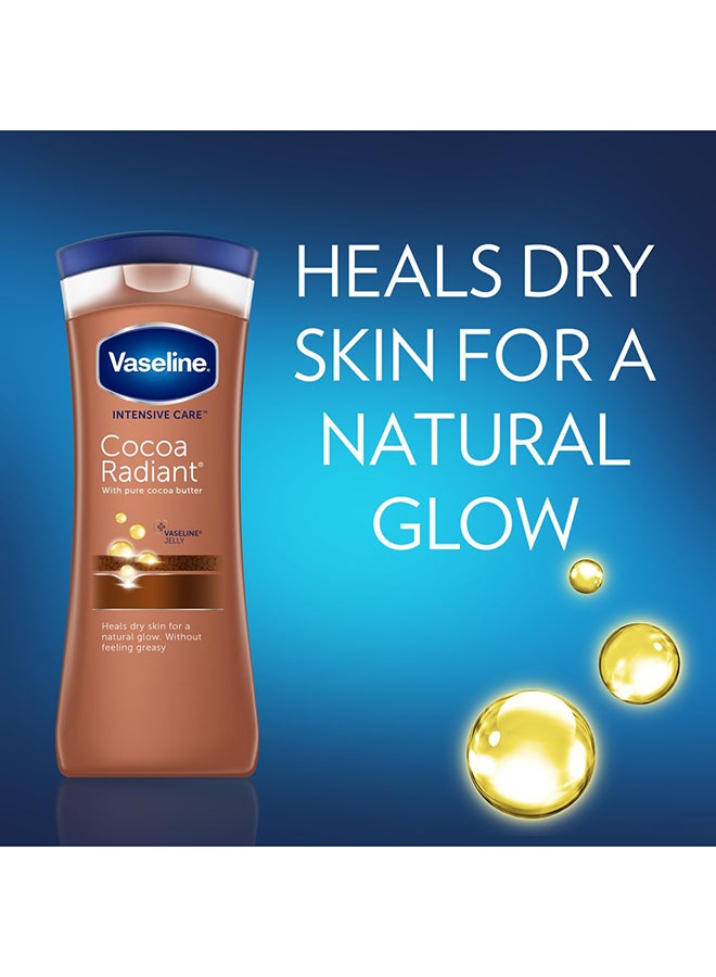 Vaseline Intensive Care Body Lotion Cocoa Radiant, 72hr Moisturising 400ml Pack Of 2 - Image 3