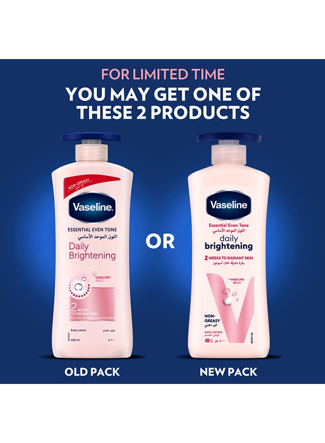 Vaseline - Even Tone Body Lotion Pink 400ml Pack of 2 - Image 1
