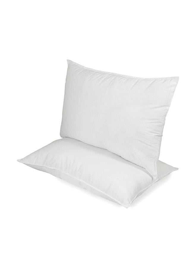 Maestro 2-Piece Solid Bed Sleeping Pillow Set Cotton White 48x70cm  - Image 4