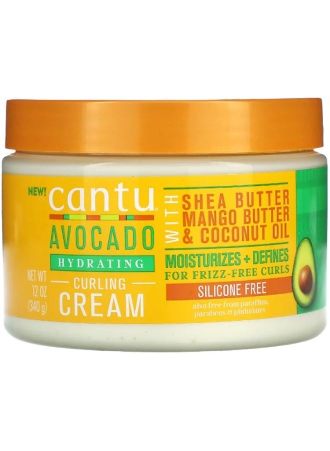 Cantu Avocado Hydrating Curling Cream 340grams - Image 1
